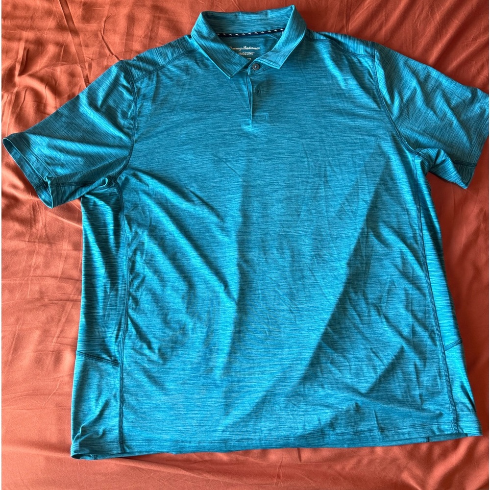 NWOT Men’s Tommy Bahama Delray Polo in Turquoise Size: XXL